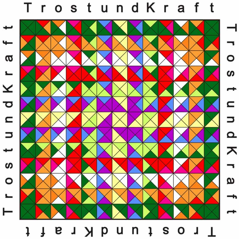 Wortbild Trost und Kraft
