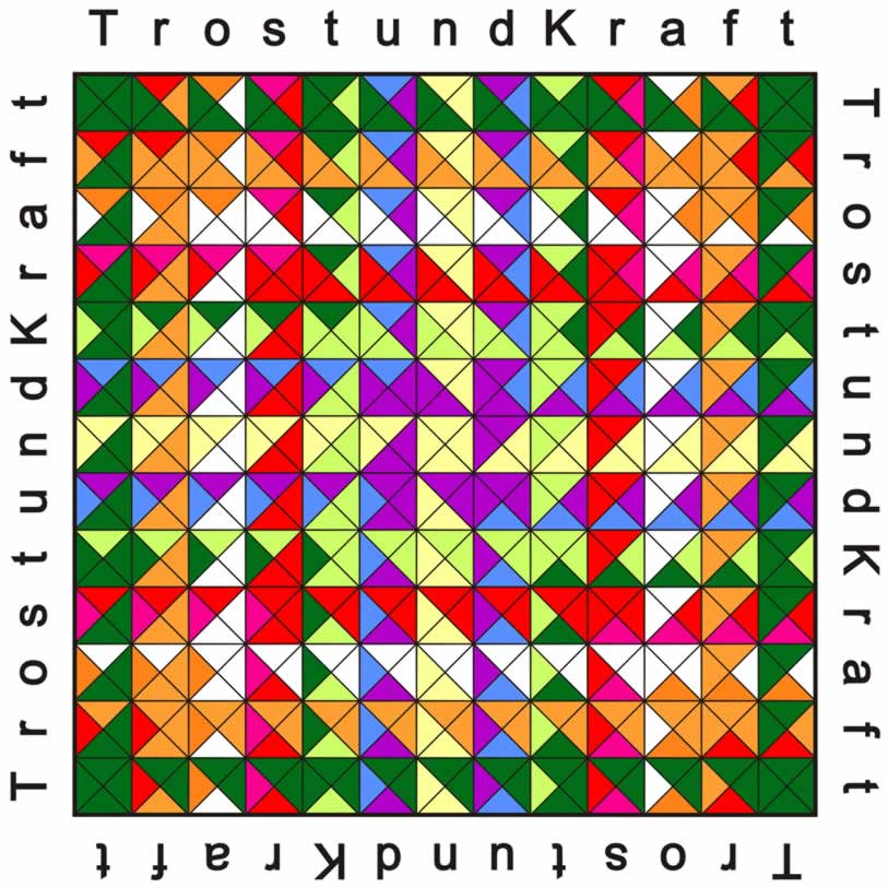 Wortbild Trost und Kraft