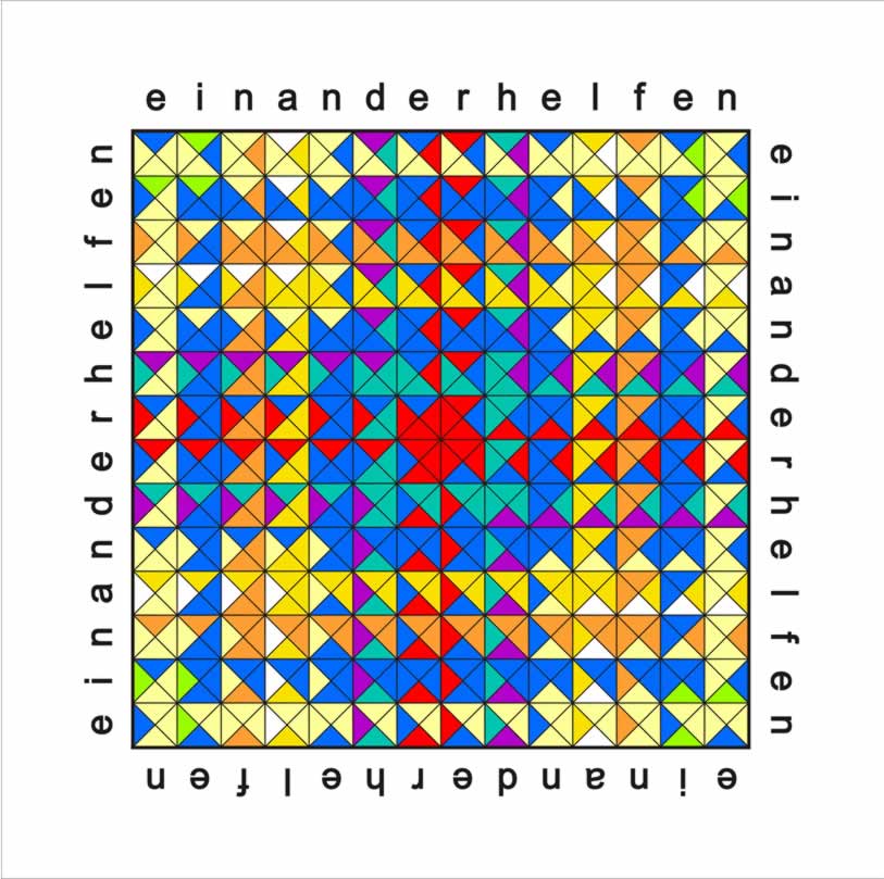 Wortbild einander helfen