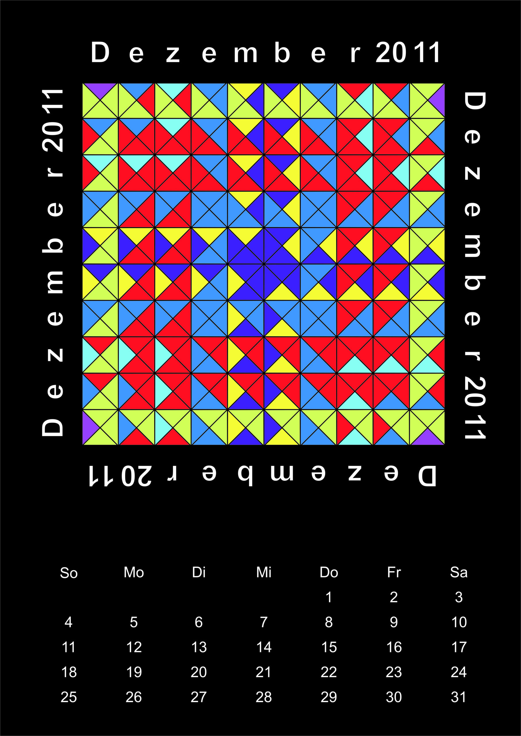 Kalenderblatt Dezember 2011