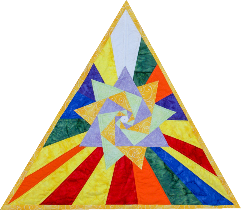 Dreieck Quilt Gelb