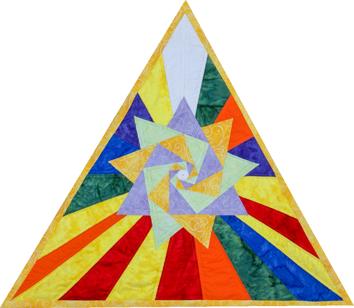 Dreieck Quilt Gelb