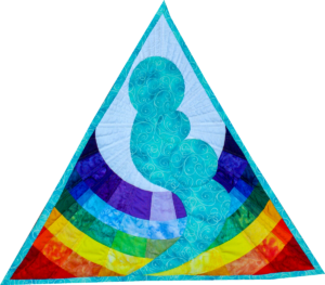 Dreieck Quilt Türkis