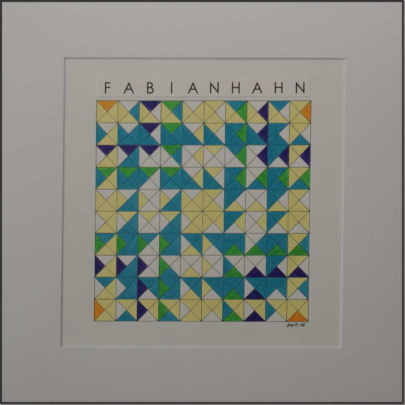 Namensbild Fabian Hahn handgemalt