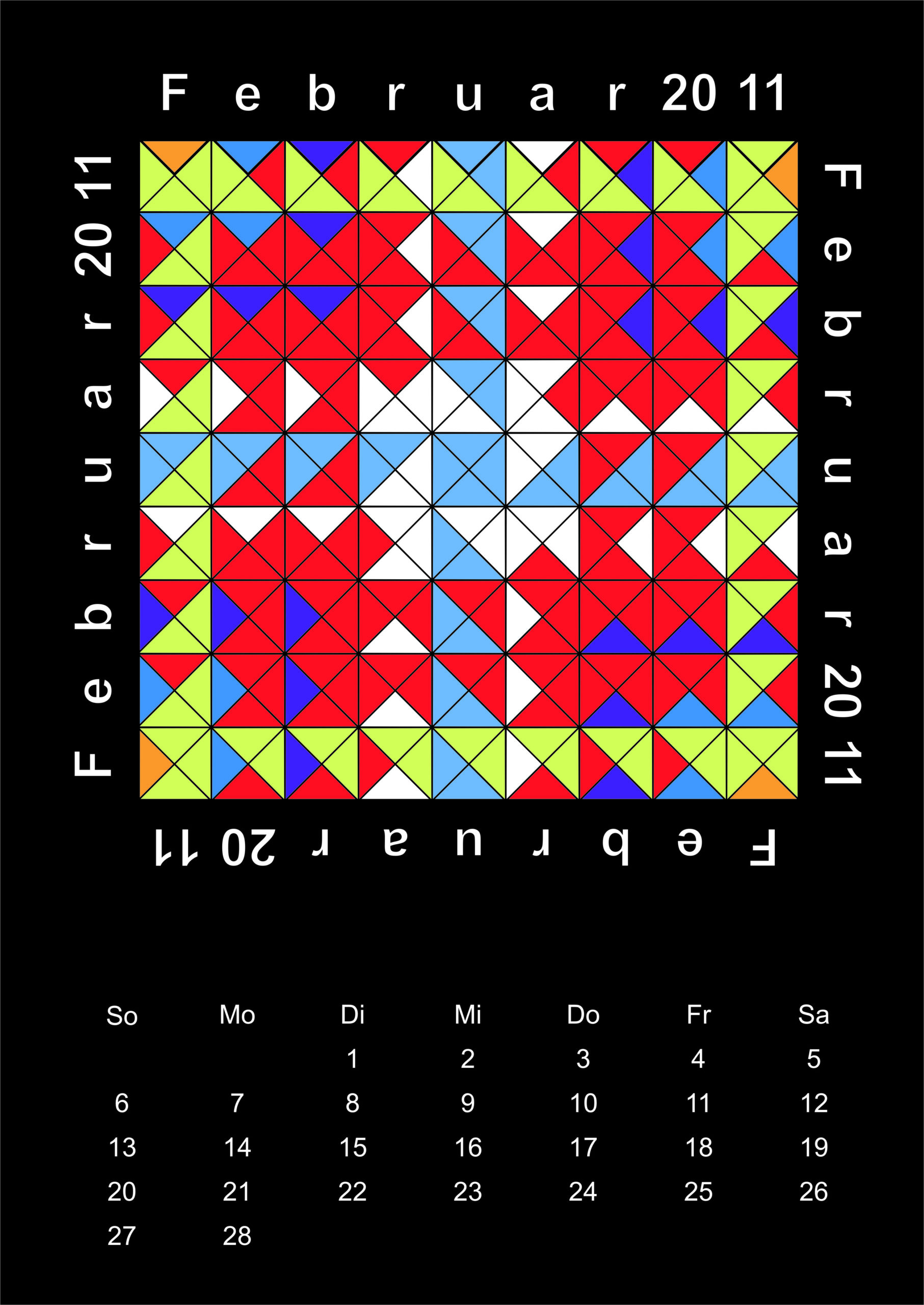 Kalenderblatt Februar 2011