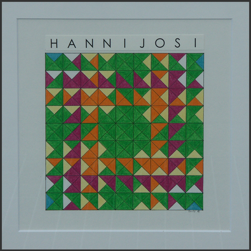 Namensbild Hanni Josi hand gemalt