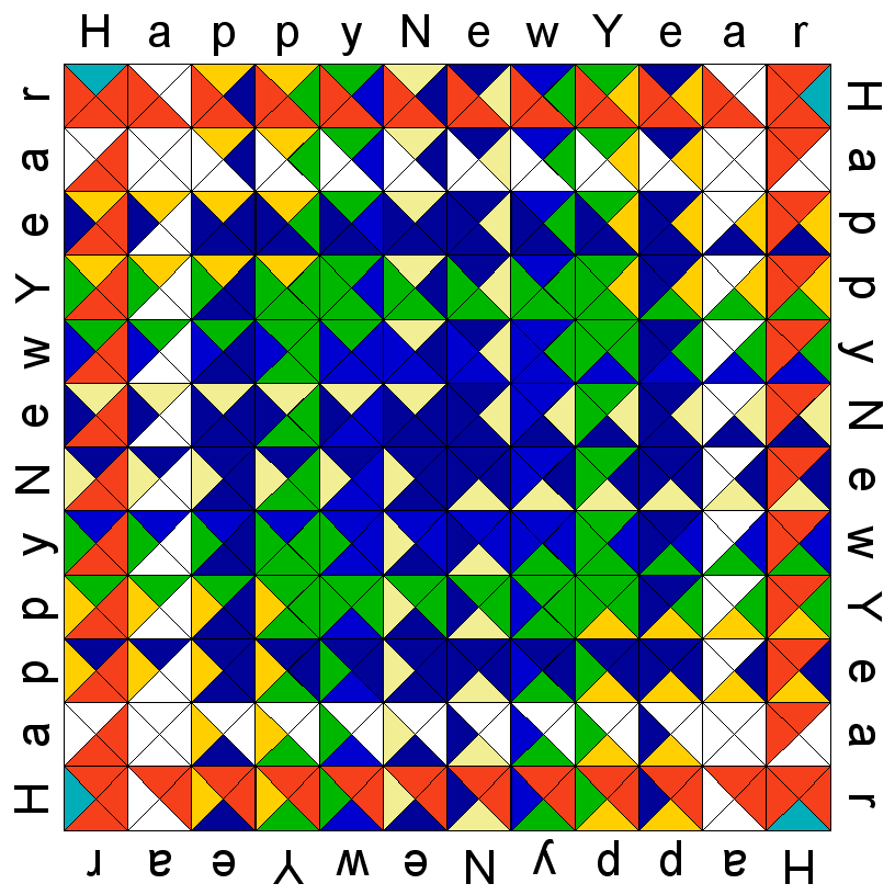 Karte Happy New Year
