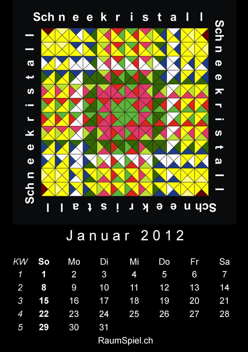 Kalenderblatt Januar 2012