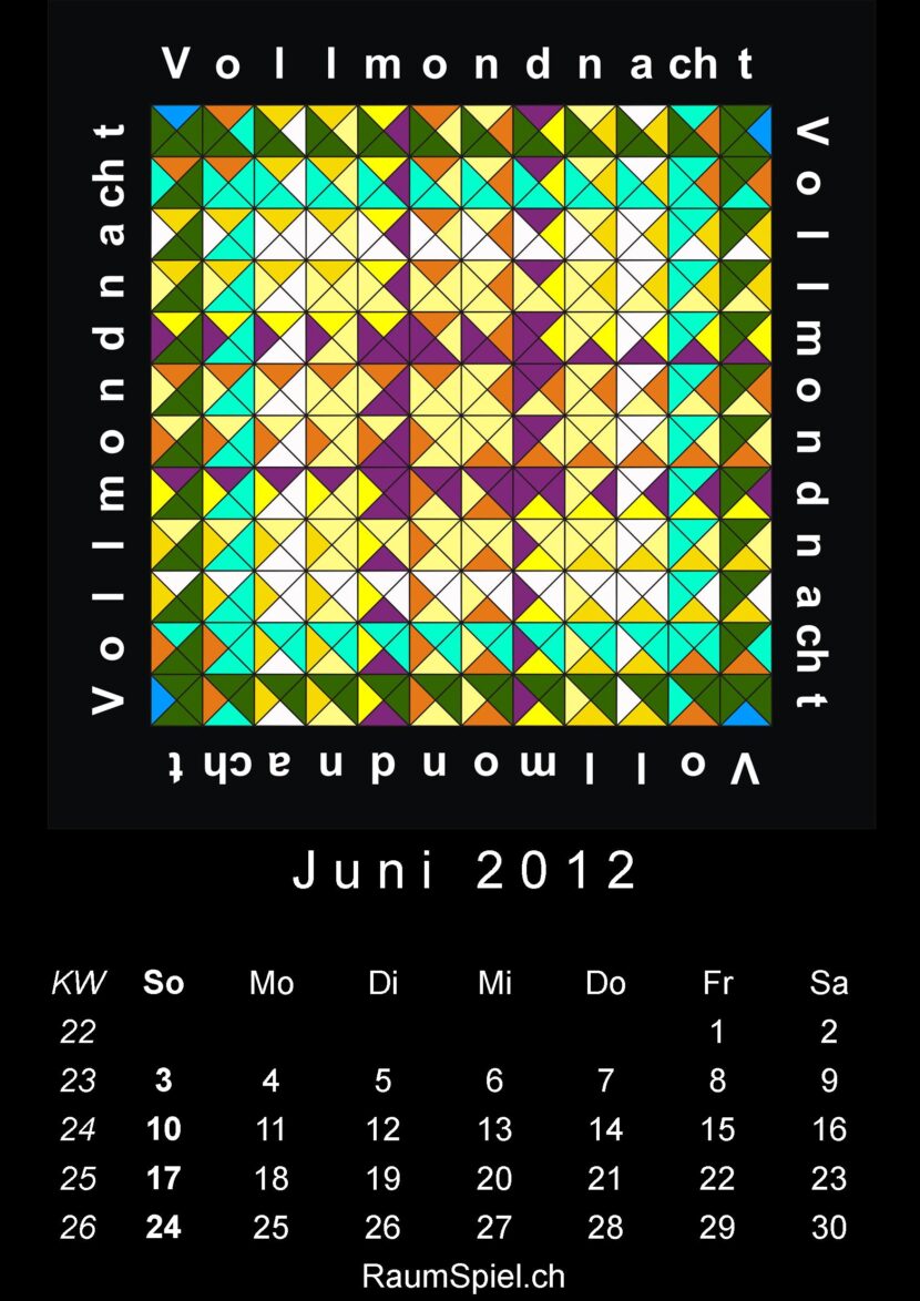Kalenderblatt Juni 2012