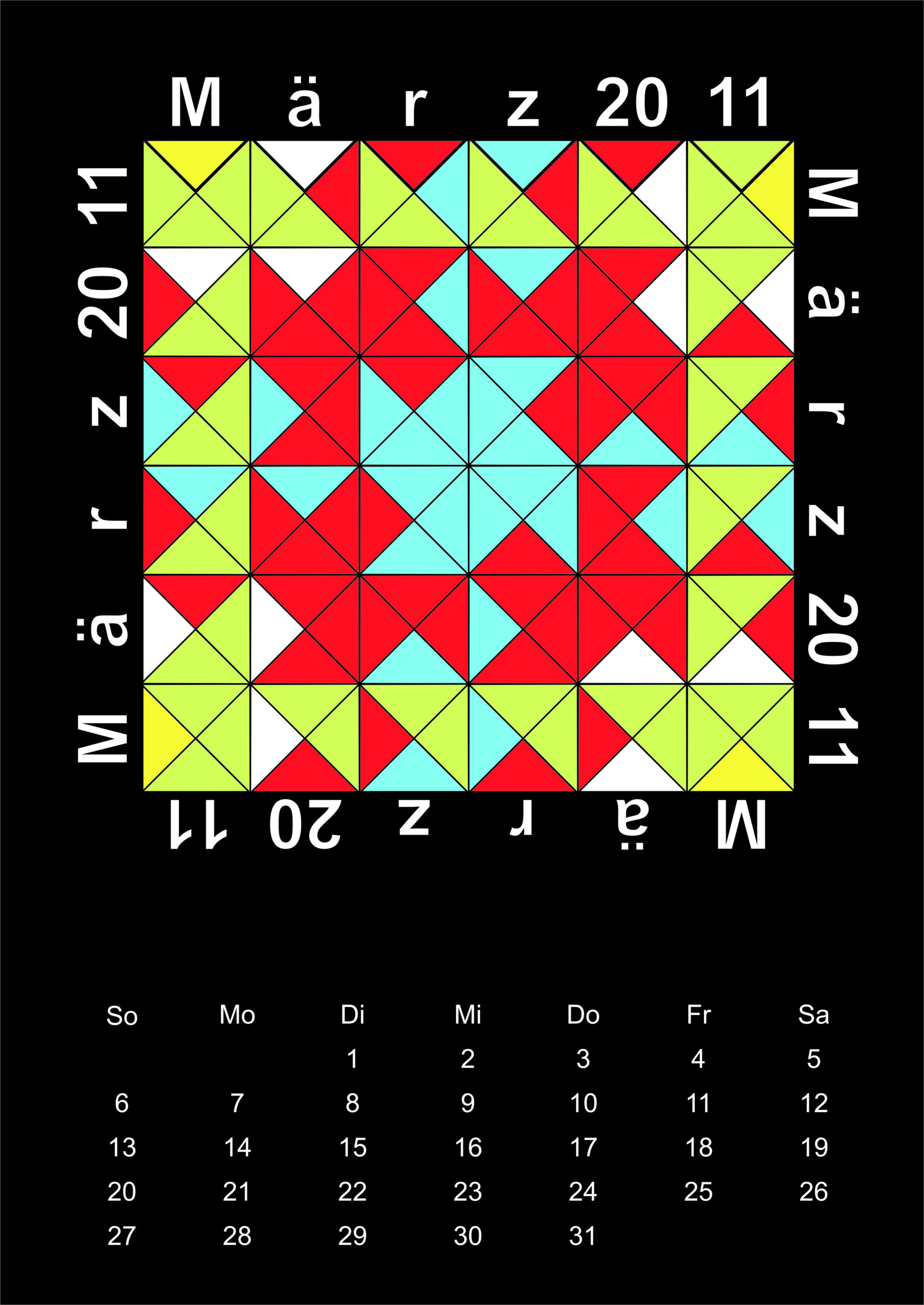 Kalenderblatt März 2011
