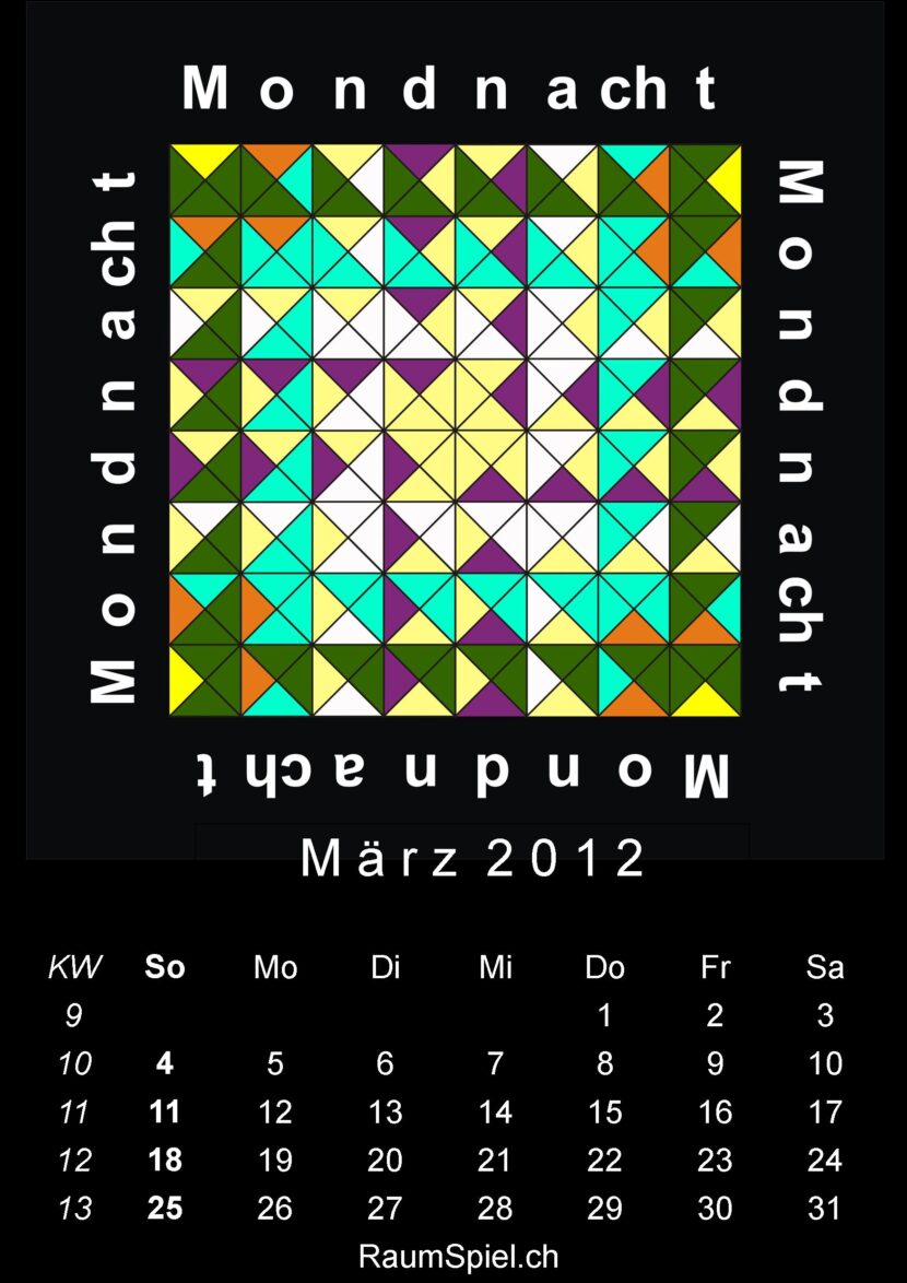 Kalenderblatt März 2012