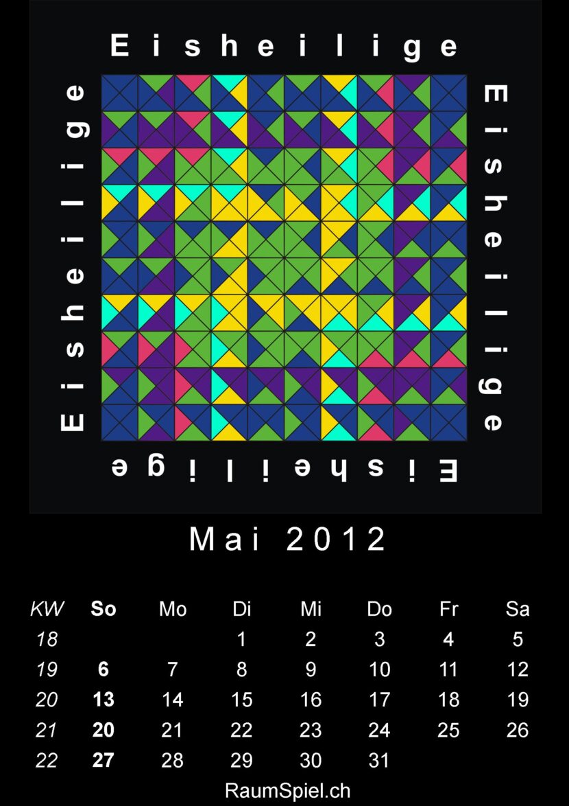 Kalenderblatt Mai 2012