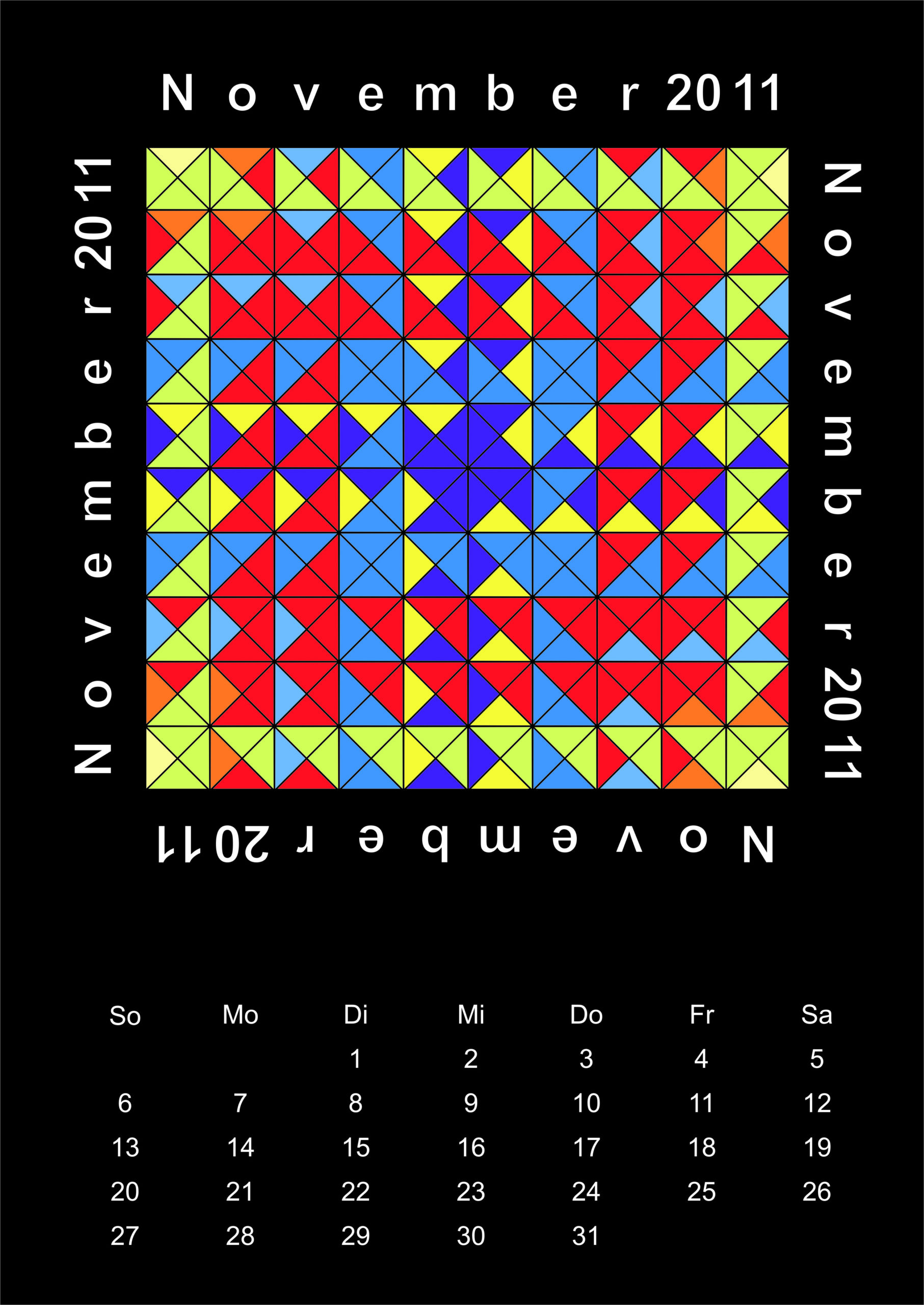 Kalenderblatt November 2011