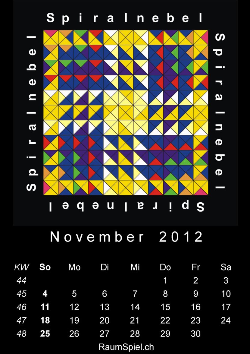 Kalenderblatt November 2012