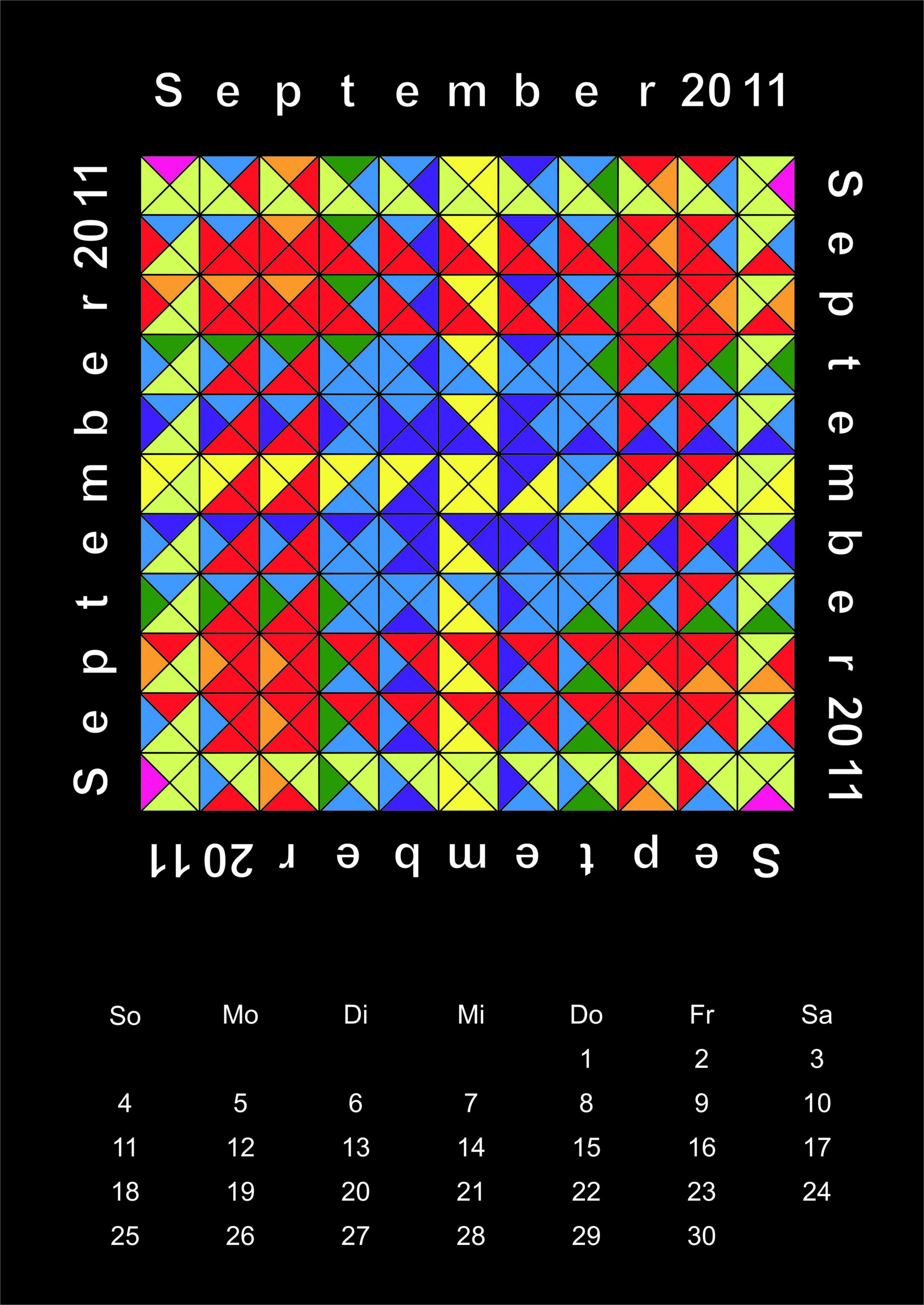 Kalenderblatt September 2011